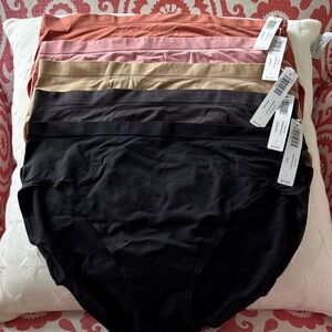 NWT Soma Set of 5 Multicolor Women's Seamless High Leg Panties Size Large